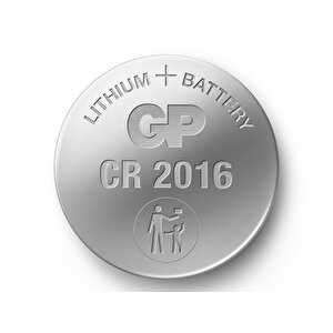 Gp Batteries Cr2016 2016 Boy Lityum Düğme Pil, 3 Volt, 20'li Kart