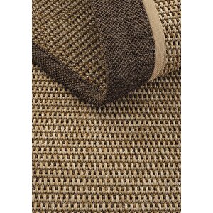 Cool Halı Toronto Art 03 Balkon Halı Hasır Doku Mutfak Halısı Çift Bordürlü İthal Sisal Halı Yolluk