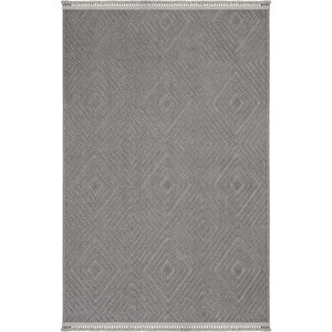 Oliver 9206 Gri Yolluk Modern Salon Halısı Antre Hol Koridor Halısı Dokuma Makine Halısı 80x400 cm
