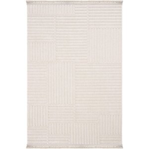 Oliver 9204 Bej Yolluk Modern Salon Halısı Antre Hol Koridor Halısı Dokuma Makine Halısı 160x230 cm
