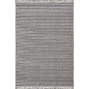 Oliver 9214 Gri Yolluk Modern Salon Halısı Antre Hol Koridor Halısı Dokuma Makine Halısı 160x230 cm