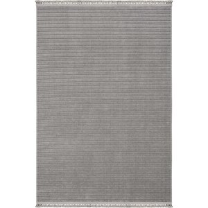 Oliver 9214 Gri Yolluk Modern Salon Halısı Antre Hol Koridor Halısı Dokuma Makine Halısı 80x300 cm