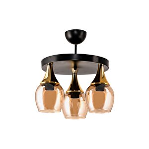 Üçlü Embudo Tepsi̇li̇ Avi̇ze Gold Huni̇ Bal Camli