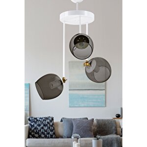 Üçlü Blanco Modern Avi̇ze Füme Camli