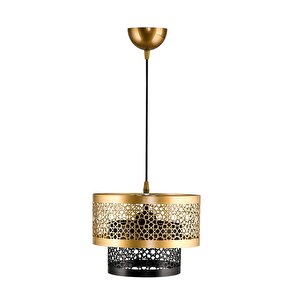 İki̇ Katli Metal Sarkit Pasta Avi̇ze Si̇yah Eski̇tme