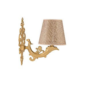 Tekli̇ Eski̇tme Zamak Metal Apli̇k Kahverengi̇ Rattan Hasir Şapkali