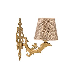 Tekli̇ Eski̇tme Zamak Metal Apli̇k Kahverengi̇ Rattan Hasir Şapkali