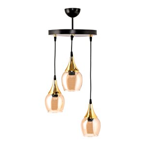 Üçlü Embudo Tepsi̇li̇ Avi̇ze Gold Huni̇ Bal Camli