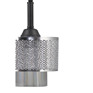 Tekli Motif Sarkıt Avize Krom Modern Tasarım