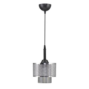 Tekli Motif Sarkıt Avize Krom Modern Tasarım