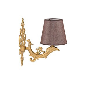 Tekli̇ Eski̇tme Zamak Metal Apli̇k Kahverengi̇ Şapkali