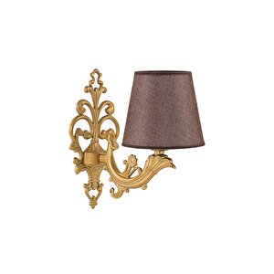 Tekli̇ Eski̇tme Zamak Metal Apli̇k Kahverengi̇ Şapkali