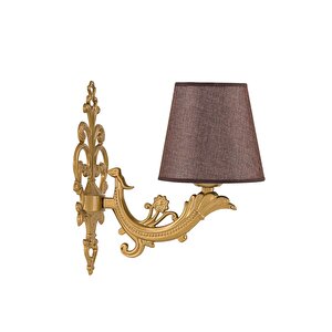 Tekli̇ Eski̇tme Zamak Metal Apli̇k Kahverengi̇ Şapkali