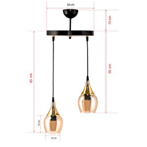İki̇li̇ Embudo Tepsi̇li̇ Avi̇ze Gold Huni̇ Bal Camli