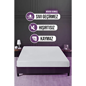 Su Sıvı Geçirmez Su Emmez Terletmez Yatak Koruyucu Alezi Mikro Yatak Koruyucu Alez 180x200 Cm Fitted Baza 30cm