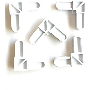 10x20 Mm Sineklik Köşe Takozu 10 Adet Beyaz Renkli