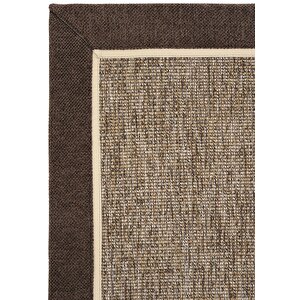 Lizbon Art 03 Balkon Halısı Hasır Doku Mutfak Halısı Çift Bordürlü İthal Sisal Halı Yolluk 100x300 cm