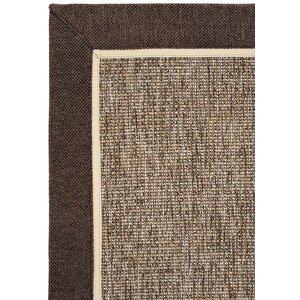 Lizbon Art 03 Balkon Halısı Hasır Doku Mutfak Halısı Çift Bordürlü İthal Sisal Halı Yolluk 160x230 cm