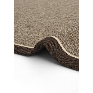 Cool Halı Lizbon Art 03 Balkon Halısı Hasır Doku Mutfak Halısı Çift Bordürlü İthal Sisal Halı Yolluk