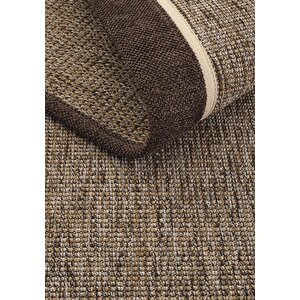Cool Halı Lizbon Art 03 Balkon Halısı Hasır Doku Mutfak Halısı Çift Bordürlü İthal Sisal Halı Yolluk