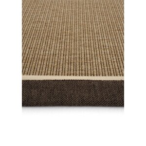 Cool Halı Madrid Art 03 Balkon Halısı Hasır Doku Mutfak Halısı Çift Bordürlü İthal Sisal Halı Yolluk