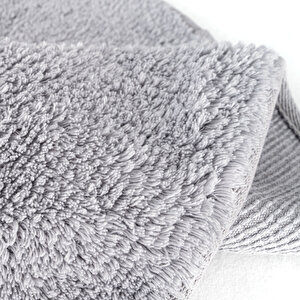 Cool Halı Cool Cotton Ccn Plain Gri Yıkanabilir Kaymaz Tabanlı Pamuk Dokuma Yuvarlak Bebek Halısı