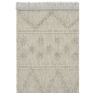 Hasır 620 Gri Halı Bohem Mutfak Halısı Koridor Halısı Kilim Kesme Halı Yolluk Balkon Halı 120x180 cm