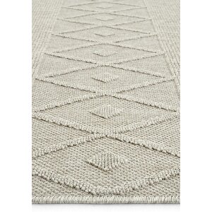 Cool Halı Hasır 620 Gri Halı Bohem Mutfak Halısı Koridor Halısı Kilim Kesme Halı Yolluk Balkon Halı