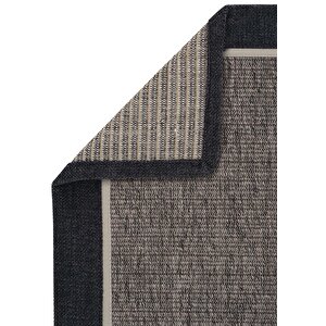 Cool Halı Prag Art 03 Balkon Halısı Hasır Doku Mutfak Halısı Çift Bordürlü İthal Sisal Halı Yolluk