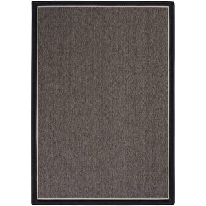 Prag Art 03 Balkon Halısı Hasır Doku Mutfak Halısı Çift Bordürlü İthal Sisal Halı Yolluk 200x290 cm