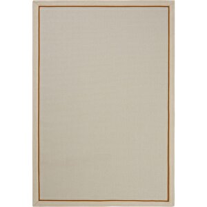 Riga Art 03 Balkon Halısı Hasır Doku Mutfak Halısı Çift Bordürlü İthal Sisal Halı Yolluk 80x300 cm