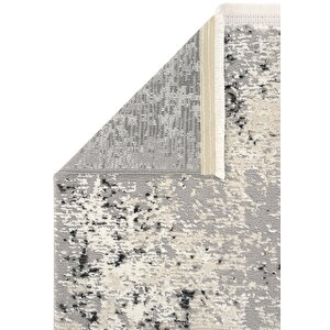 Cool Halı London 05 Krem Gri Salon Halısı Kesme Yolluk Antre Halısı Yumuşak Doku Yatak odası halısı