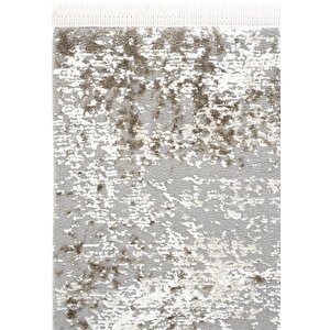 Cool Halı London 05 Gri Kahve Salon Halısı Kesme Halı Antre Halısı Yumuşak Doku Yatak odası halısı