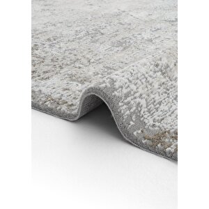 Cool Halı London 05 Gri Kahve Salon Halısı Kesme Halı Antre Halısı Yumuşak Doku Yatak odası halısı