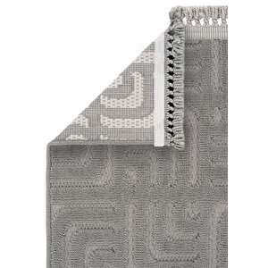 Cool Halı Oliver 9210 Gri Yolluk Modern Salon Halısı Antre Hol Koridor Halısı Dokuma Makine Halısı