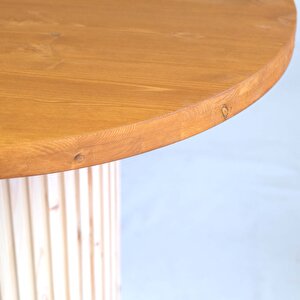 Cascade Masif Ahşap Masa 120 Cm Natural-tik Renk Cpt7812-120 Tik Beyaz