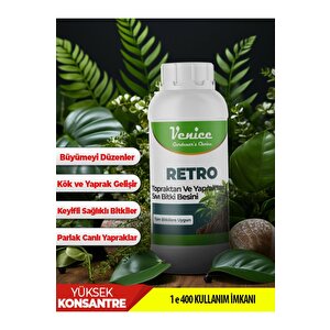 250 Ml Retro Kök Ve Yaprak Gelişimi Için Bitki Besini