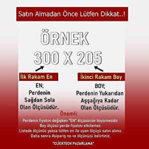 4 Katmanlı Beyaz Güneşlik Perde - Toz Önleyici, Ses Yalıtımı, Sıcak Ve Soğuk Yalıtımı 350x200 cm