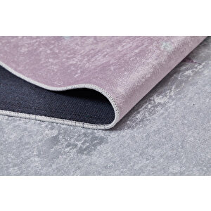 Çocuk Halısı Ve Bebek Halısı Yıkanabilir Kaymaz Taban Pembe Dijital Baskı Halı Hc016 120x180 cm
