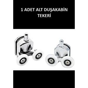 Tekerlek Duşakabin Tekerleği Alt Cam Rulman Krom Teker 23 Mm