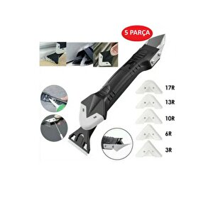 Derz Kazıyıcı Fayans Derz Dolgu Kazıma Aparatı Ve Uygulayıcı 5 Parça Silikon Çekme Uygulama