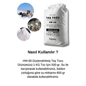 Hw-66 Ultra Güçlü Yeni Nesil Hobi Harcı – Taş Tozu – Hobi Alçısı 25 Kg