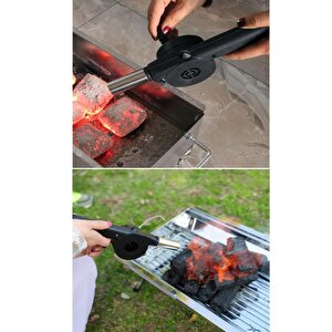 Mangal Fanı Ateş Yakma Barbekü Soba Semaver Odun Kömür Tutuşturucu