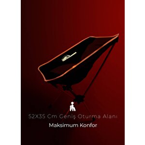 Urban Badger Turuncu Loki Sandalye Teleskopik 950 Gr 7050 Alüminyum Ultra Hafif 600d Oxford Kumaş
