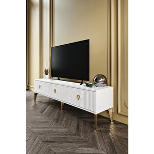 150 Cm Zeugma Mdf Mebran Kapak Beyaz Gold