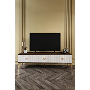180 Cm Zeugma Mdf Mebran Kapak Ekru Cevi̇z Gold