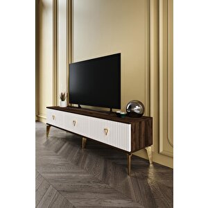180 Cm Zeugma Mdf Mebran Kapak Ekru Cevi̇z Gold