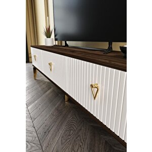 150 Cm Zeugma Mdf Mebran Kapak Ekru Cevi̇z Gold