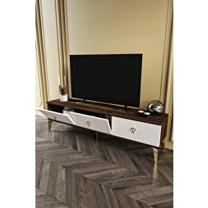 150 Cm Zeugma Mdf Mebran Kapak Ekru Cevi̇z Gold