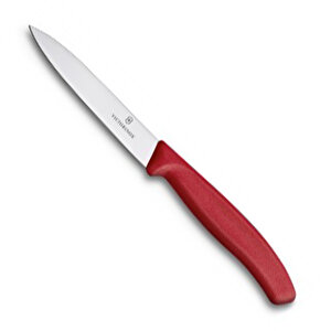 Sivri Uçlu Soyma Bıçağı 10 Cm Kırmızı